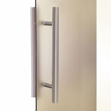 Стеклянная дверь для хамама GREUS Premium 80/200 бронза матовая фото 3