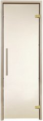 Стеклянная дверь для бани и сауны GREUS Premium 70/200 бронза фото 1
