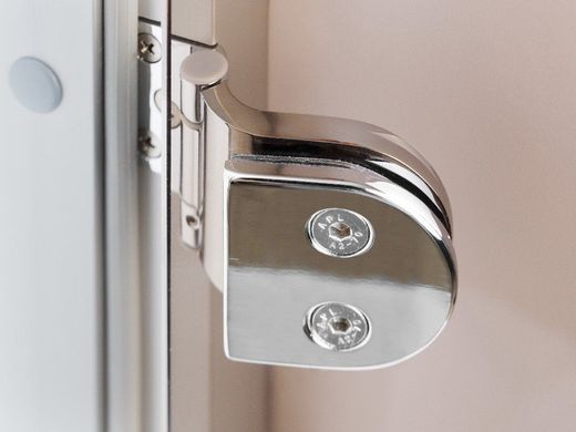 Стеклянная дверь для хамама GREUS прозрачная бронза 70/190 алюминий фото 3