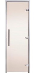 Стеклянная дверь для хамама GREUS Premium 80/200 бронза фото 1