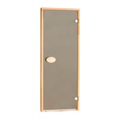Дверь для сауны стандартная, бронза 80*210 см