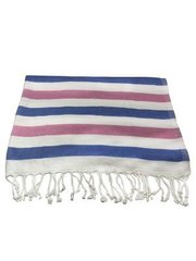 Банное полотенце пештемаль Wave (бамбук 100%)/ розовый + голубой для хаммама - турецкой бани