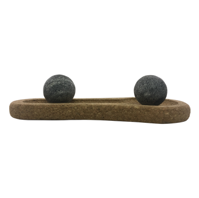 Камень массажный для стопы + пробковая подставка Hukka для бани и сауны фото 3