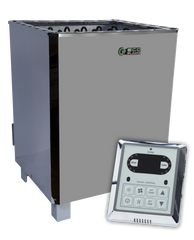 Электрокаменка для сауны и бани EcoFlame SAM D-12 12 кВт + пульт CON6 фото 1