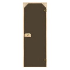 Двері для сауни трапеція, бронза 70*190 см