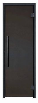 Стеклянные двери для хаммама Termix Black Edition 70/210 Dark gray фото 1