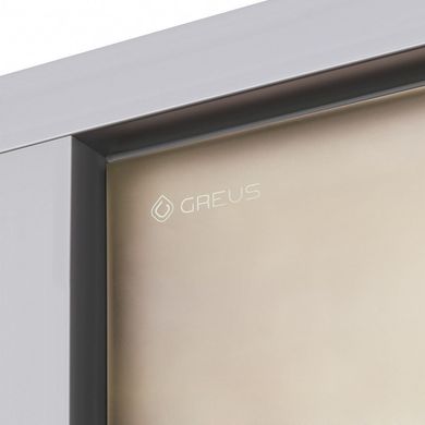 Стеклянная дверь для хамама GREUS Premium 80/200 бронза матовая