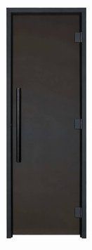Стеклянные двери для хаммама Termix Black Edition 80/200 Dark gray фото 1