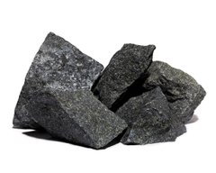 Камень пироксенит колотый (8-15 см) 20 кг для бани и сауны фото 1