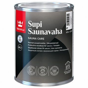 Тонуючий захисний віск Supi Saunavaha 0,9л для лазні та сауни фото 1