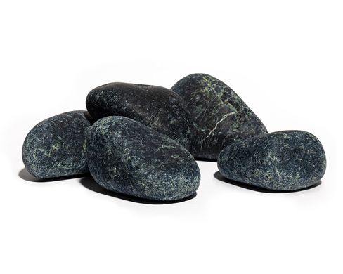 Камень пироксенит шлифованный (8-15 см) 20 кг для бани и сауны фото 2