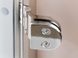 Стеклянная дверь для хамама GREUS матовая бронза 70/190 алюминий 108997 фото - 3