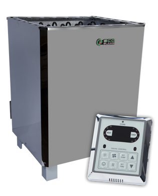Электрокаменка для сауны и бани EcoFlame SAM D-15 15 кВт + пульт CON6 фото 1