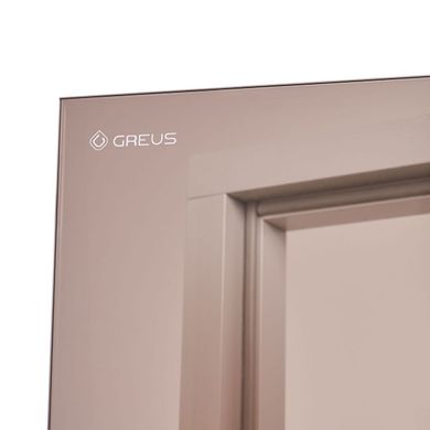 Скляні двері для хамама GREUS Exclusive 70/190 бронза 2 петлі фото 7