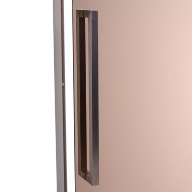 Стеклянная дверь для хамама GREUS Exclusive 70/190 бронза 2 петли фото 8