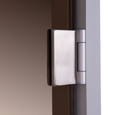 Стеклянная дверь для хамама GREUS Exclusive 80/200 бронза 3 петли фото 6