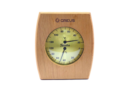 Термогігрометр Greus кедр 16х14 фото 1