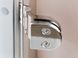 Стеклянная дверь для хамама GREUS матовая бронза 80/200 алюминий 108999 фото - 3