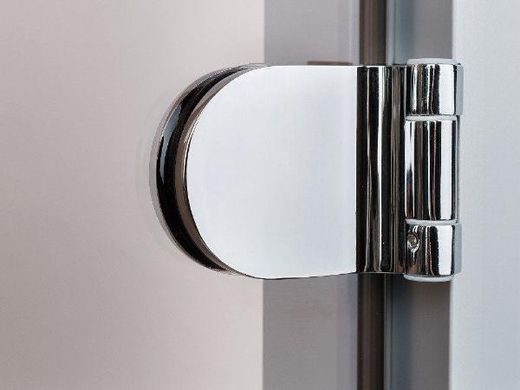 Стеклянная дверь для хамама GREUS прозрачная бронза 70/200 усиленная (3 петли) алюминий фото 3