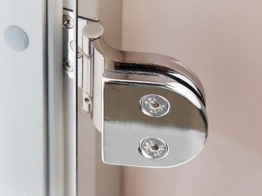 Стеклянная дверь для хамама GREUS прозрачная бронза 70/200 усиленная (3 петли) алюминий фото 4